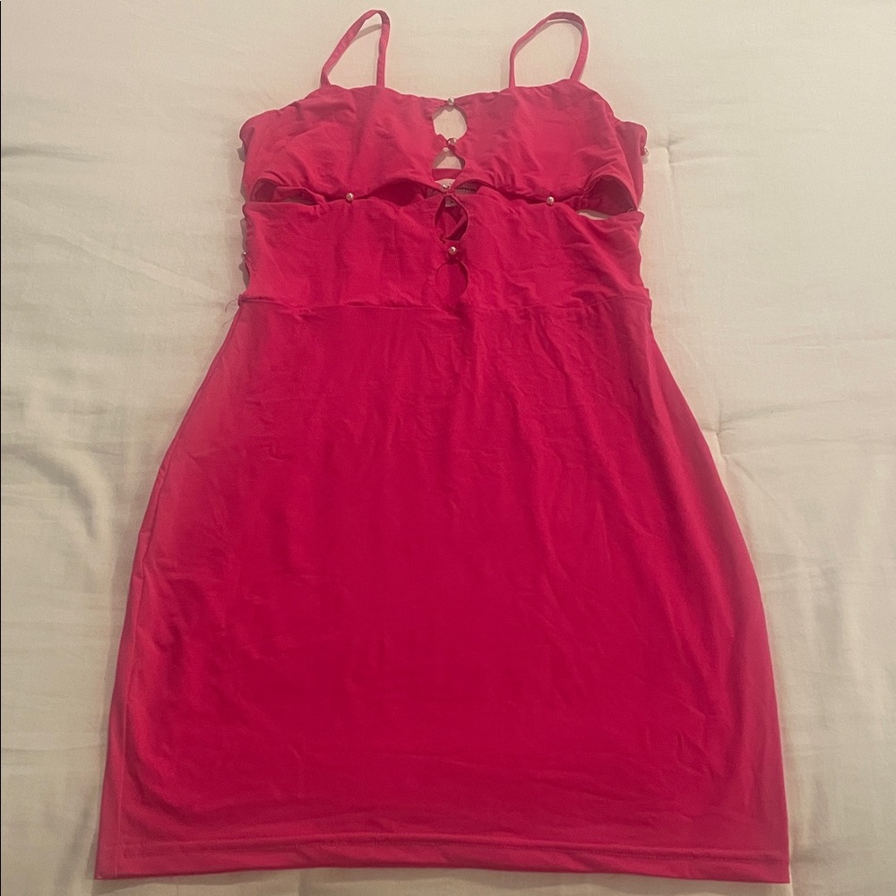Superdown Hot Pink Cutout Dress size XS from Revolve